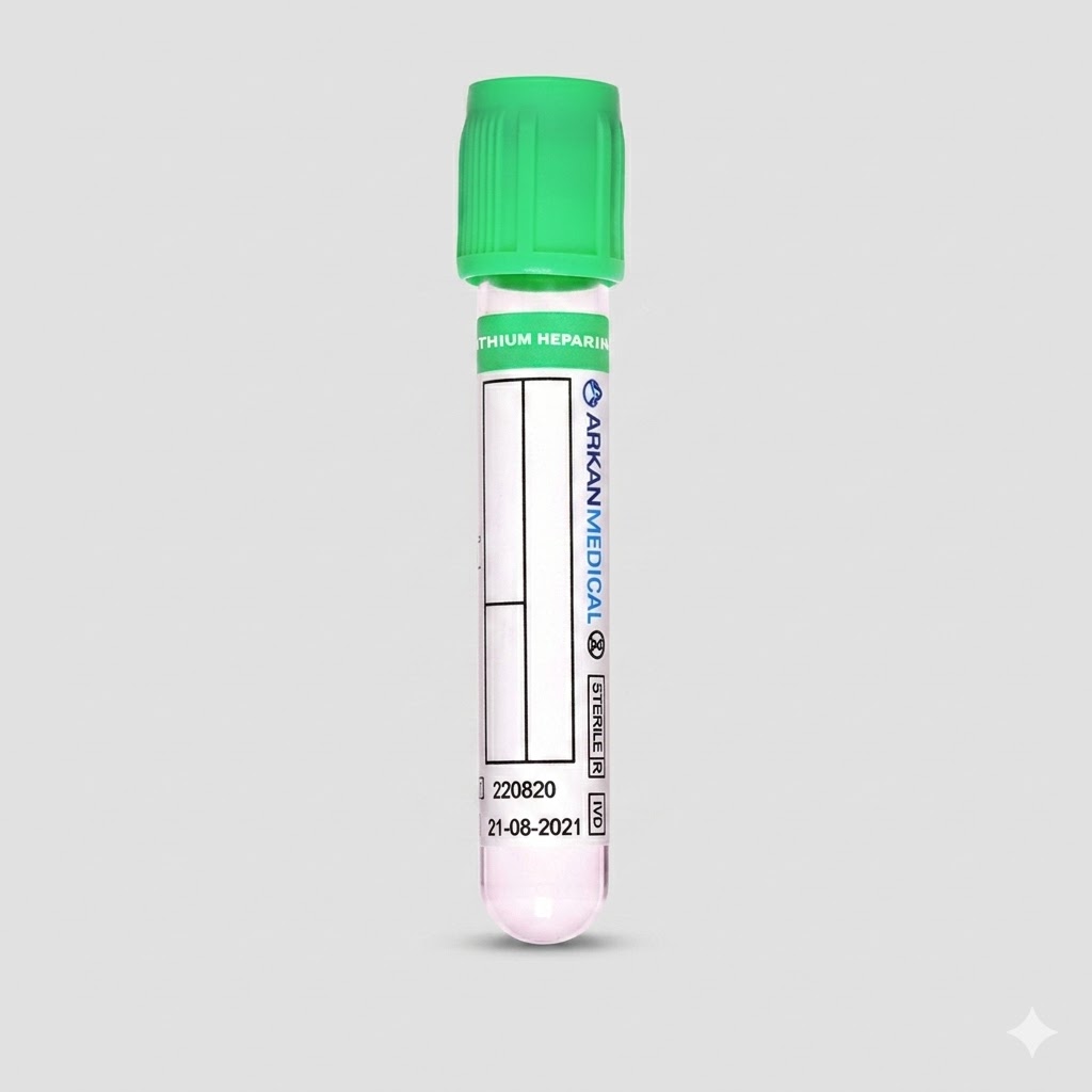 ARKAN MEDICAL Vacuum Blood Collection Tube Lithium Heparin