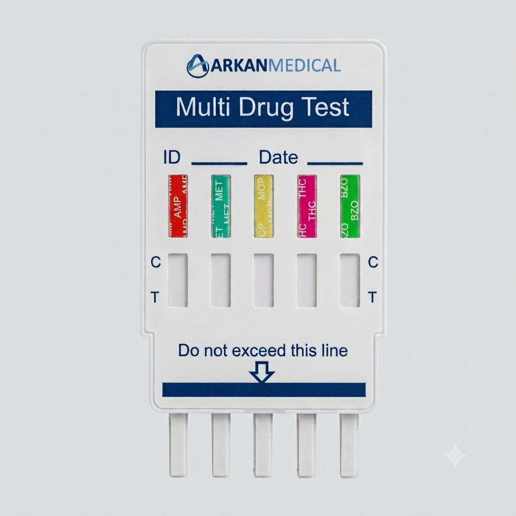 ARKAN MEDICAL Multi Drug Test 5P (MET/THC/MOP/BZO/COC)