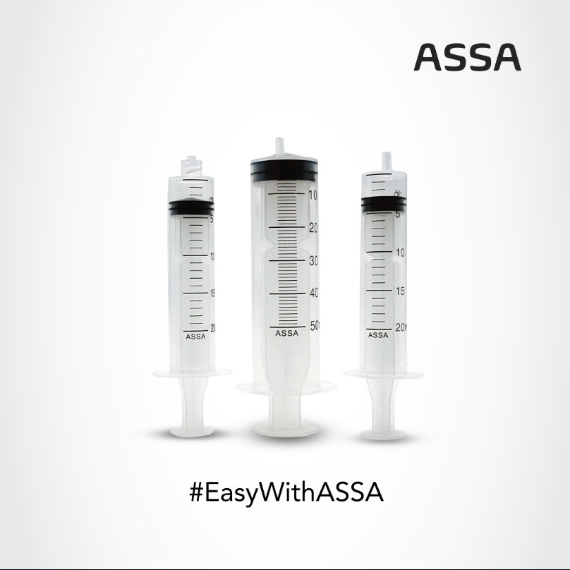 ASSA Disposable Syringe Luer Slip Eccentric 50 mL